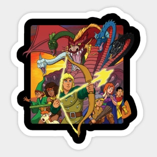 Dungeons and Dragons Cartoon Sticker